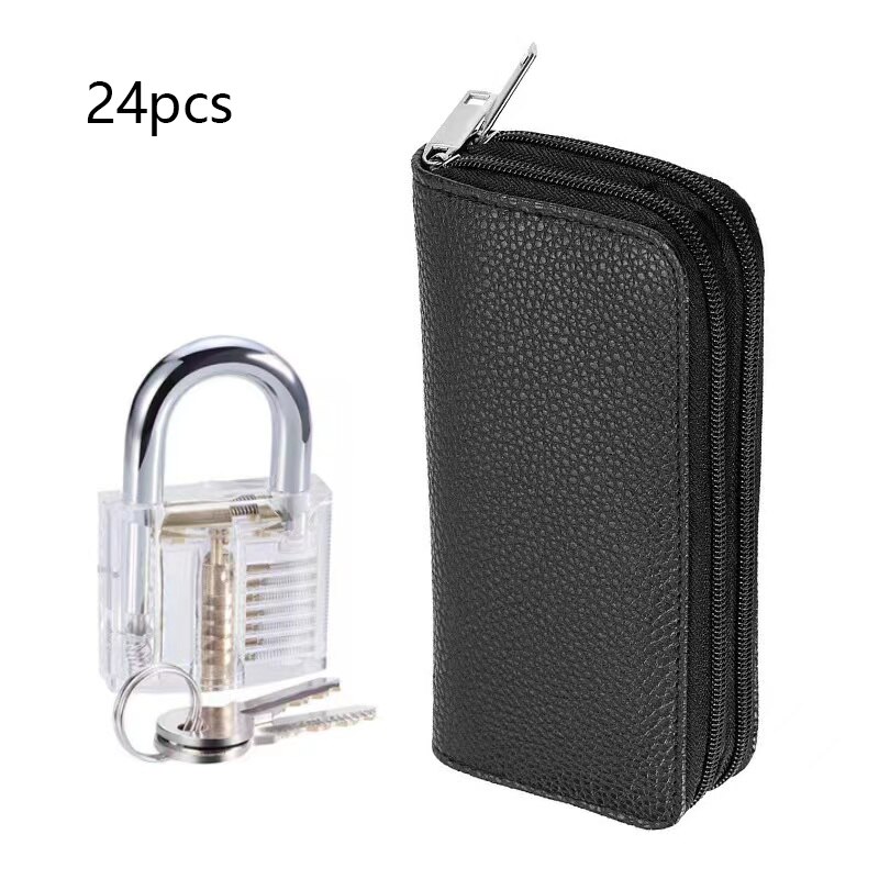 40Pcs Lock Pick Set Transparent Padlock Unlocking Tool Kit Locksmith Practice Tool Accessory for Locksmith Beginner: set 3