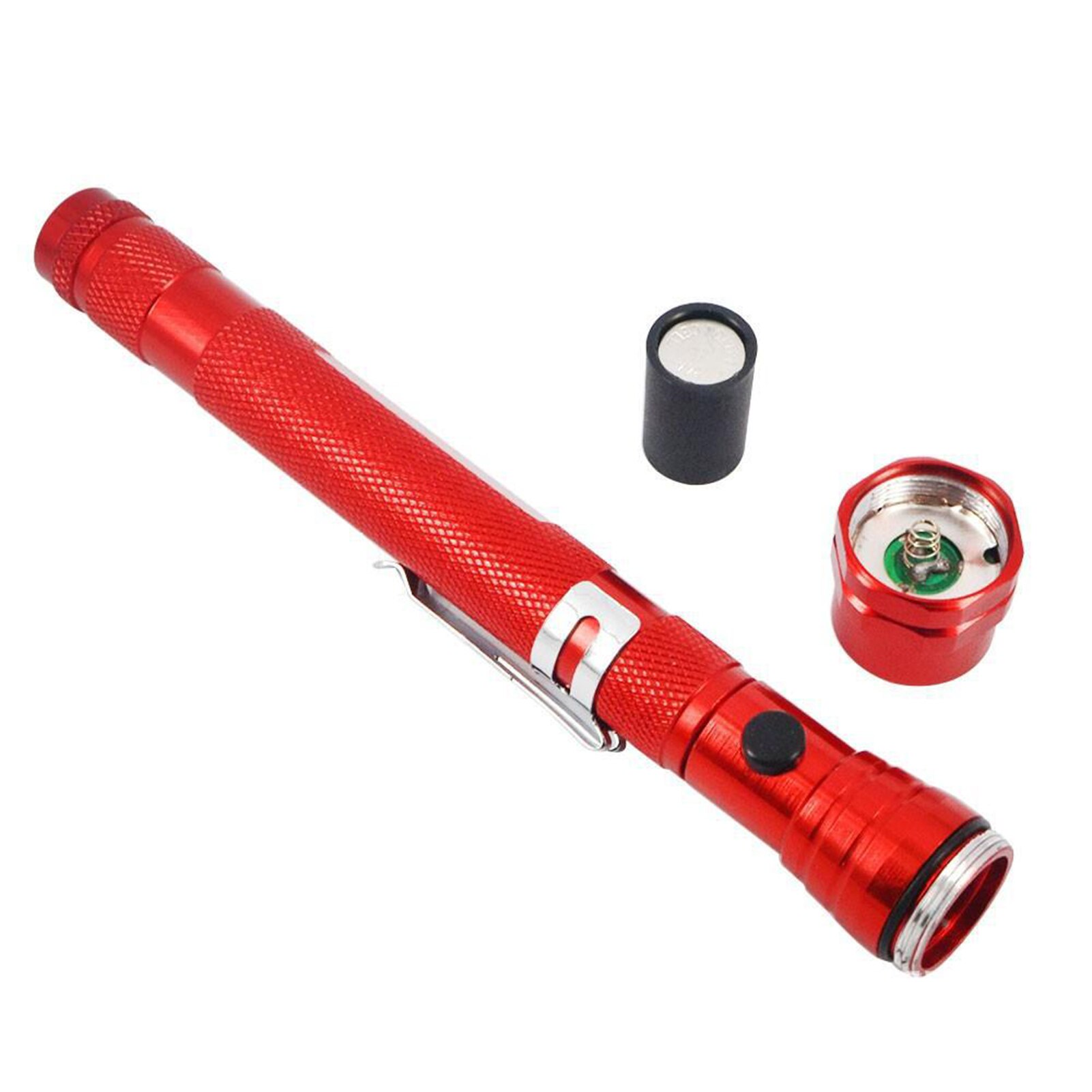 3-LED Magnetic Flashlight Pen Torch Retractable Free Bending Car Repair Light Small Pocket Linterna for Working