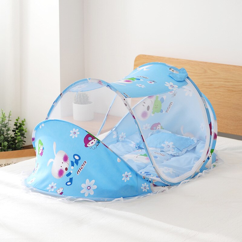 Juego de cama plegable con mosquitera para bebé, cuna portátil para recién nacido, almohada, cuna para Babynest: 03