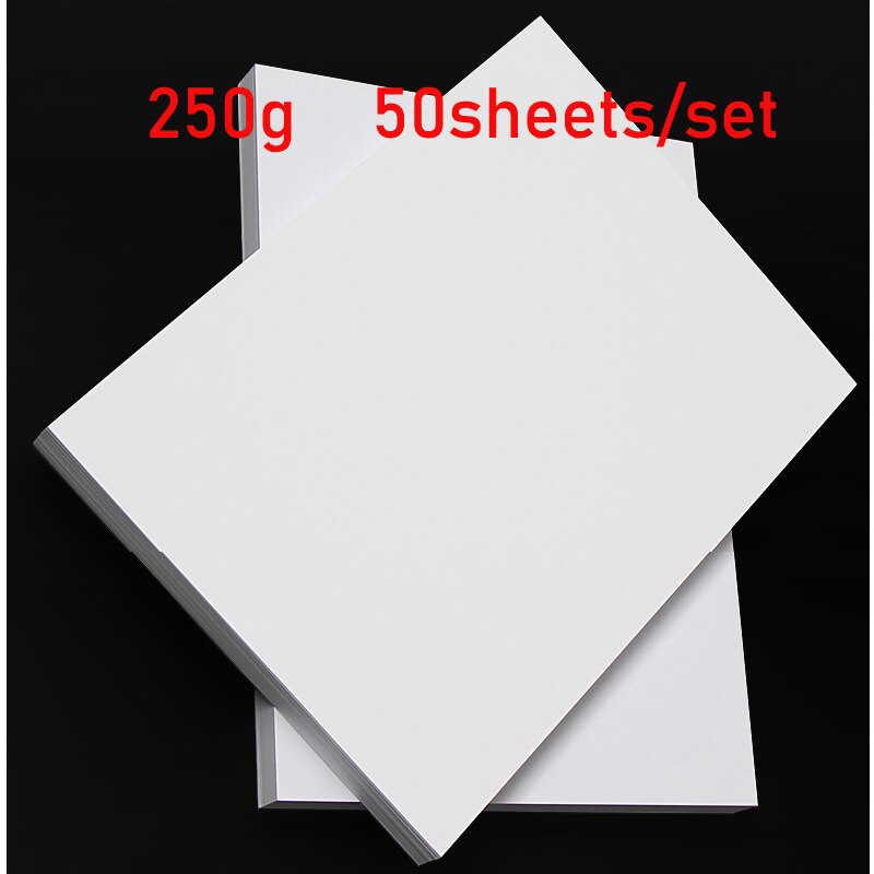 A4 Painting White Cardboard Thick Cardboard Double-sided Manual Cardboard Hard CardboardDrawing Print Business Card Paper 230g: size2