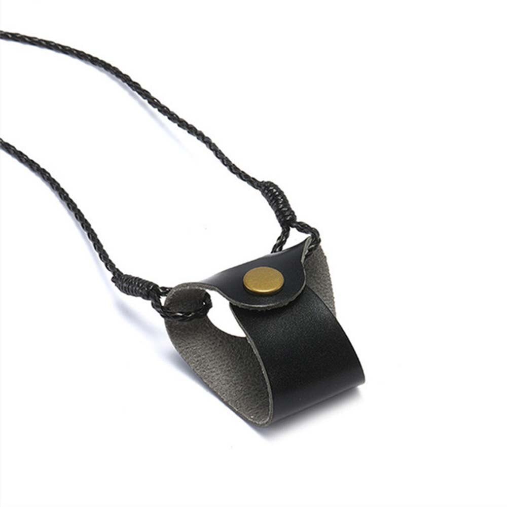 Funda de cuero con Clip para colgar en el cuello para hombre y mujer, estuche portátil para gafas, bonita funda protectora