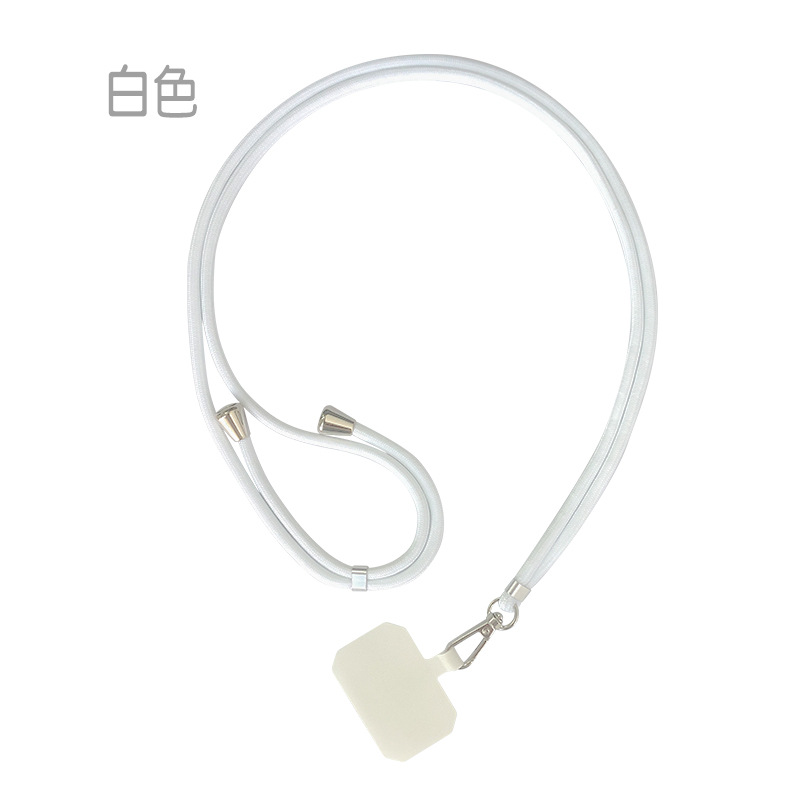 Cordón ajustable Universal para teléfono móvil, correas para colgar en el cuello, cordones antipérdida, accesorios para teléfono móvil, 150cm: Negro