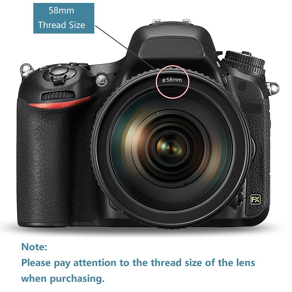 Mcoplus Universele Schroef Hood 58Mm 67Mm 70Mm 72Mm Camera Lens Hood Voor Canon Nikon Sony Pentax camera