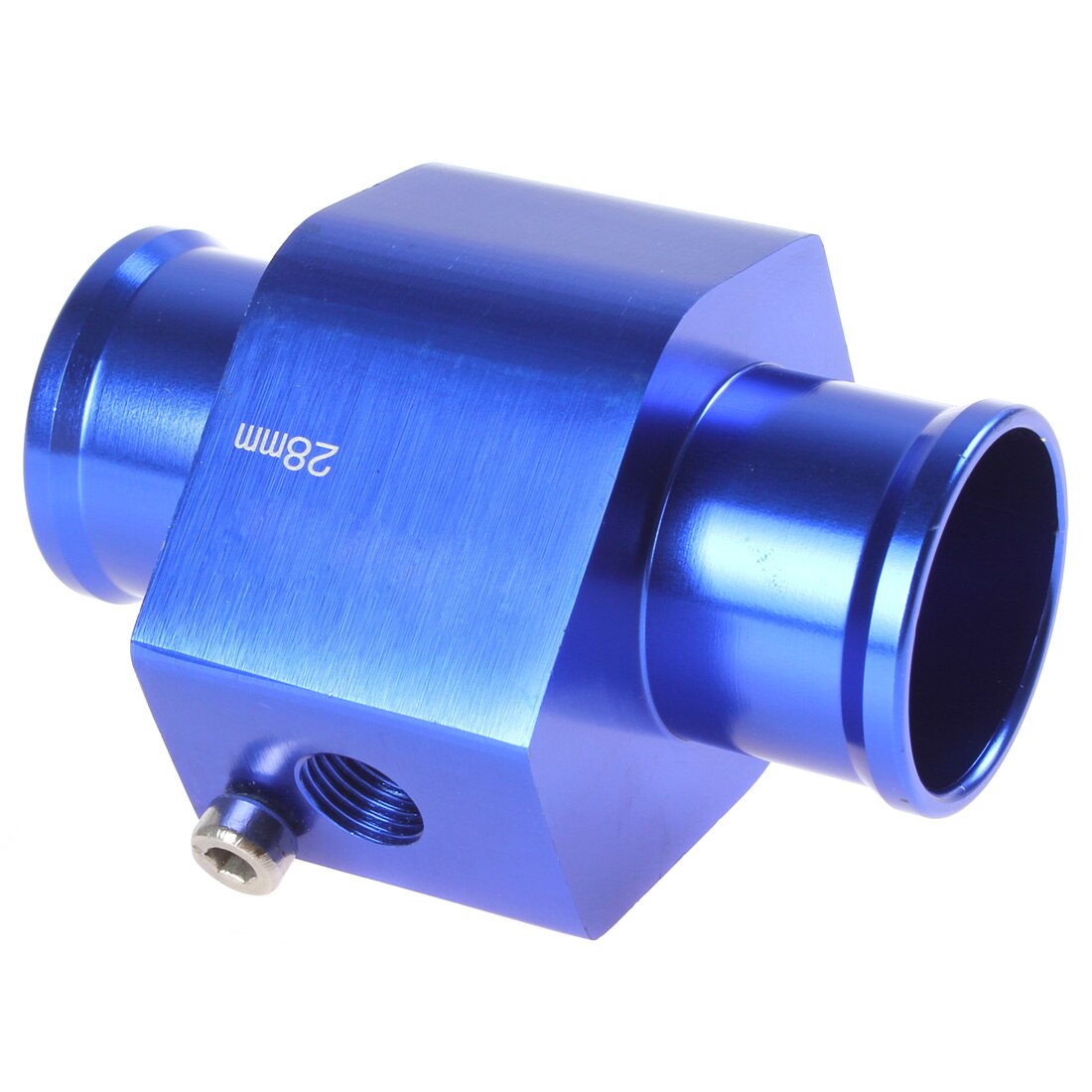 Water Temp Gauge Radiator Temperature Temp Joint Pipe Sensor Guage Adapter Aluminium with Clamps 28/32/34/36/38/40mm: 28mm