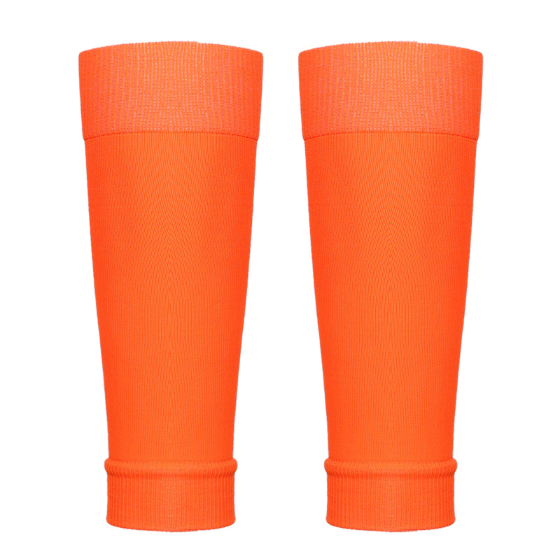 Football sockets fixed set football socks men's Leggings sock sock insert board adult competition protective socks: Orange