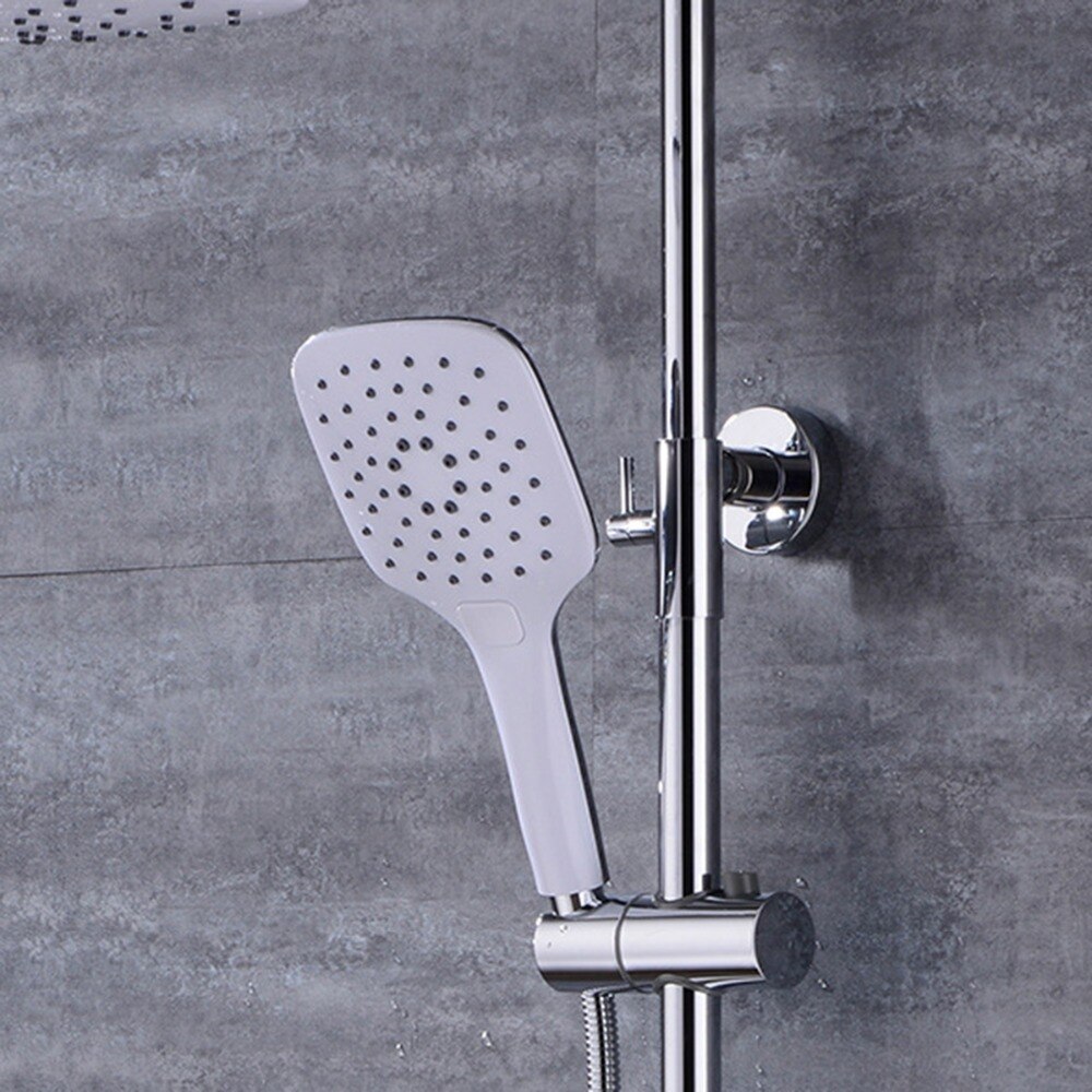 Abs udskiftning robust badeværelse bruserstang skinneholder justerbar beslag lavet i robust 25/19/22mm brusehoved glider
