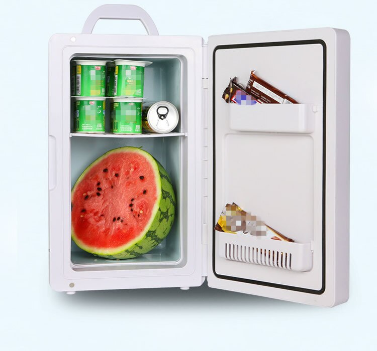 16L Mini Refrigerated Car Fridge / Mini Power Student Dormitory Refrigerated Fridge / Handheld Lunch &amp; Warm Refrigerator