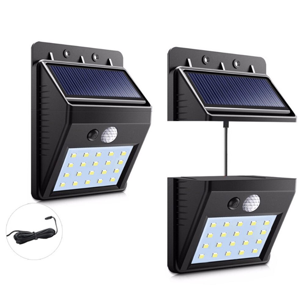 Scheidbare Zonnepaneel Outdoor Led Wandlamp Motion Sensor/Nacht Sensor Solar Licht Voor Tuin Nachtlampje