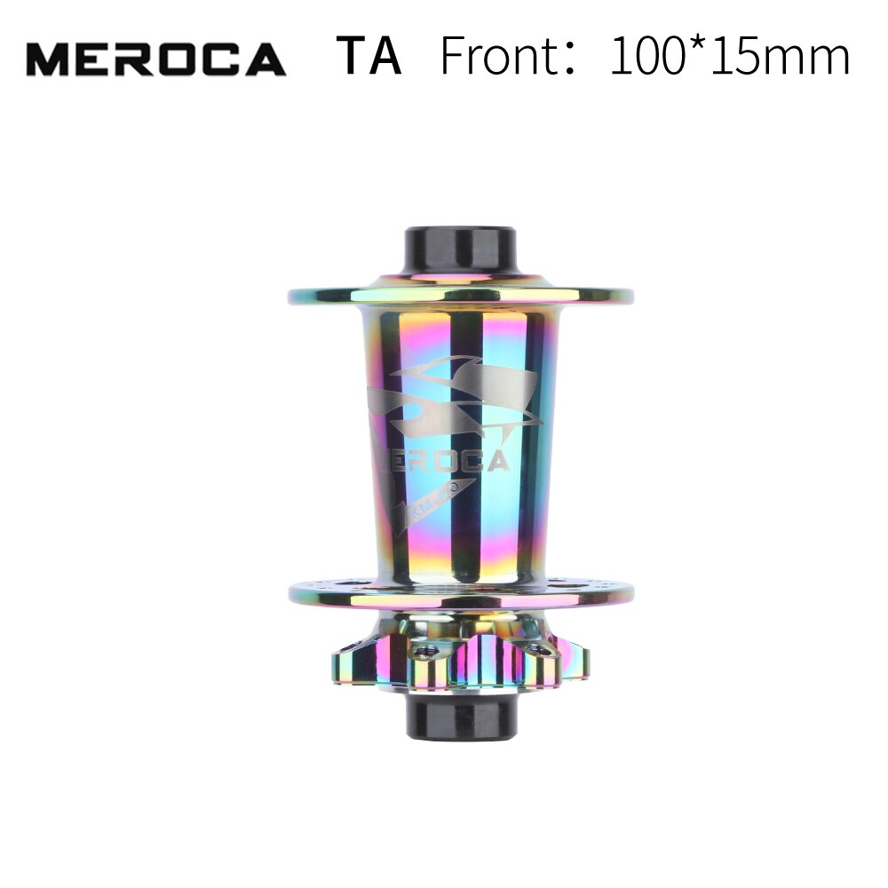MEROCA km-5.0 Mtb Mountain Bike Hub 32 Holes 5 Bearing 8/9/10/11 Speed Front Rear Qr Or Thru Aluminum Alloy Bicycle Hubs: Colour TA Front Hub
