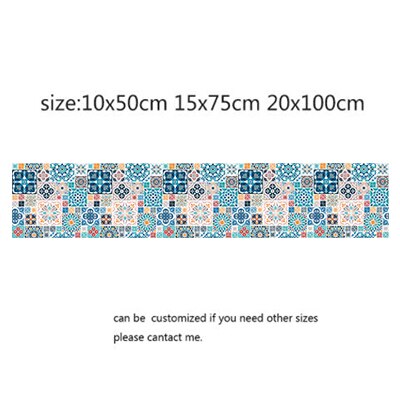 10/15/20cm Classical Morocco Style Tile Stickers Wall Sticker Kitchen Adhesive Bathroom Toilet Waterproof PVC Wallpaper: 4 / 30x150cm