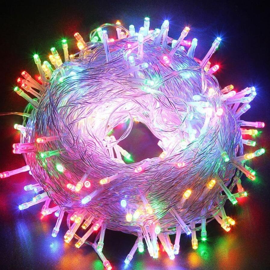 Thrisdar 100M 800 Christmas Led String Fairy Light Outdoor Garden Wedding Party Fairy String Xmas Tree Garland Light: Mulitcolor