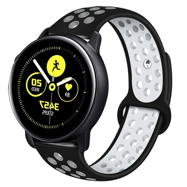 20mm pulseira para garmin vivoactive 3 música vivove hr silicone respirável pulseira esportiva para forerunner 245 645 venu sq cinta