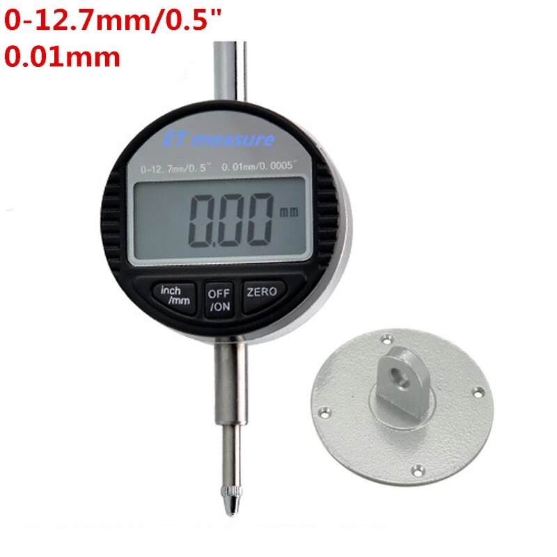 0.001mm 0-12.7/25.4mm Digital Indicator RS232 (9holes) Data Output Electronic Micrometer Dial Indicator Gauge Meter