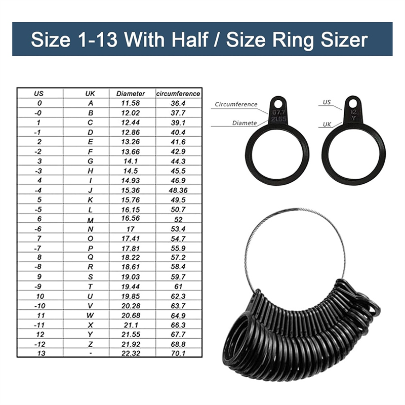 FAST-15 Piece Ring Mandrel Set Ring Making Kit Withplastic Ring Sizer, Ring Making Tool