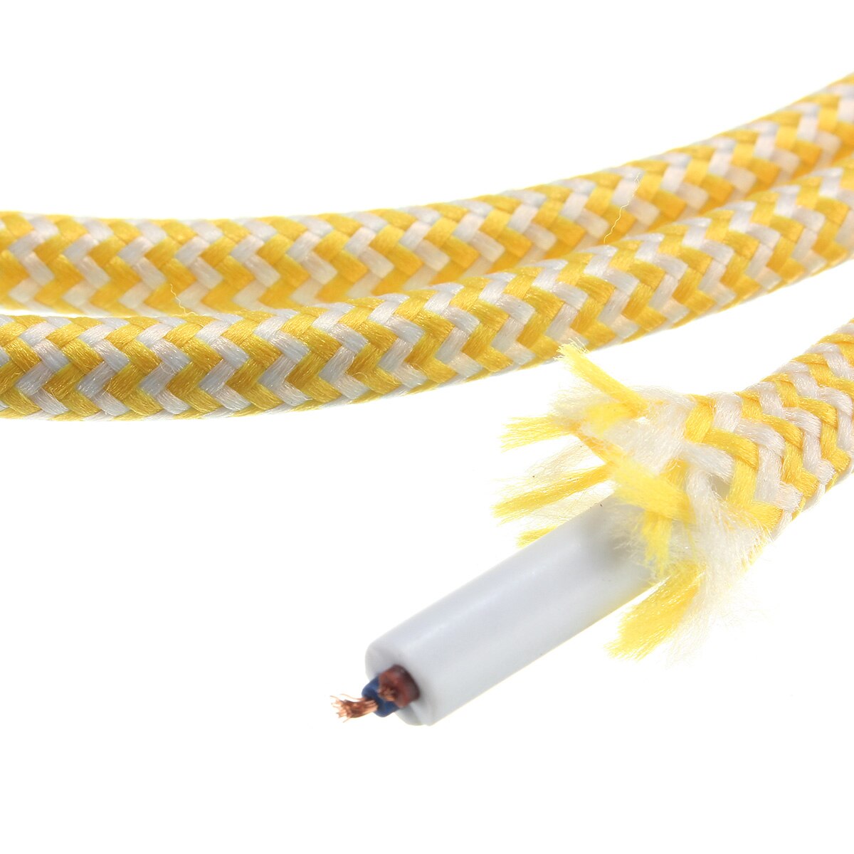 200 cm 2 Ader Stoff Kabel Muticolor Jahrgang Twist Geflochtene Stoff Licht Kabel Tuch Elektrische Draht Kronleuchter Anhänger Lampe Drähte