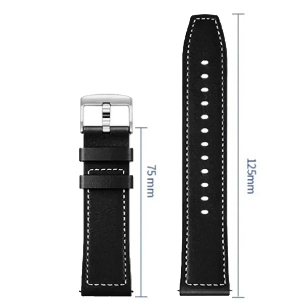 20 mm 22 mm lederen horlogeband voor TicWatch Pro 3 Ultra E3 E2 S2 Pro X GTW smartwatch band armband dames heren horloges Correa