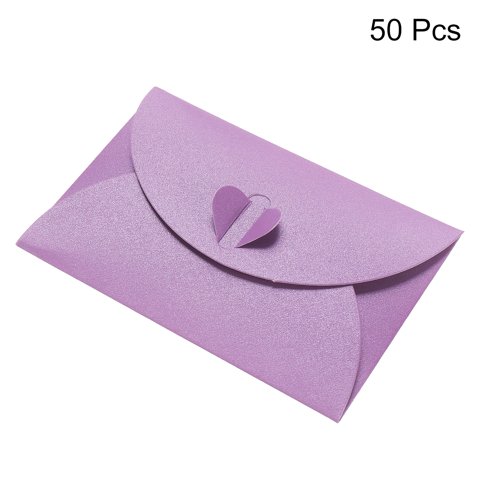 50 sztuk Mini kolorowa koperta gruby karton małe składane DIY perłowe koperty papierowe samoblokująca klamra list okładka karty podarunkowej: Ciemnoszary