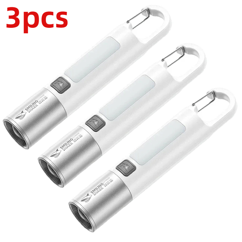 Xiaomi Outdoor Strong Lights Flashlight Camping Emergency Household High Brightness Multifunctional Rechargeable With Side Light: green