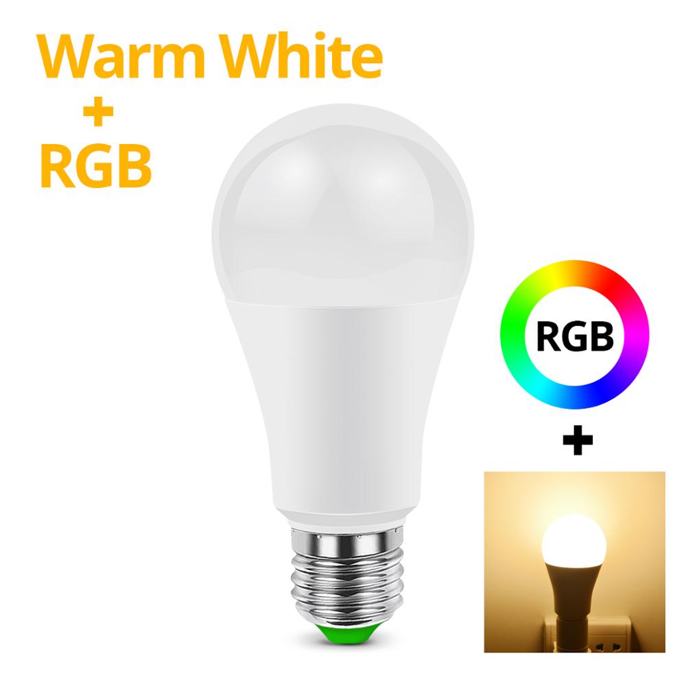 Smart LED Light for Home Wireless Bluetooth Lamp 4.0 E27 Smart Bulb Magic Neon Light RGBW RGBWW Dimmer Home Lights IOS /Android: Bluetooth RGBWW