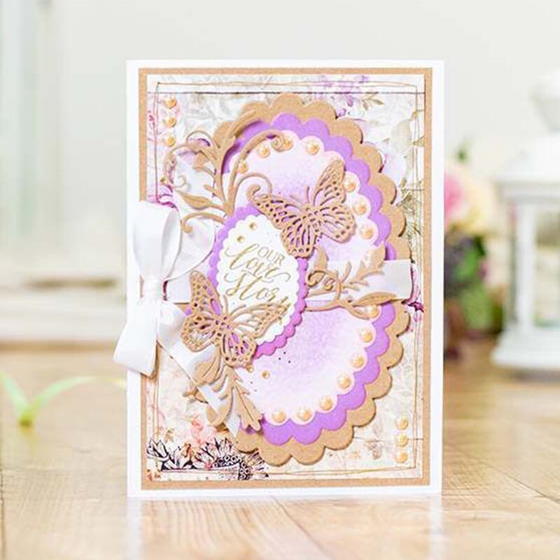 July Core Frame Dies Stitched/Scalloped/Torn-Edge-Oval/Circle/Square/Heart Metal Cutting Dies for Scrapbooking and Cards