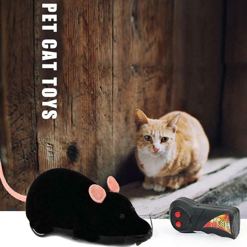 Divertente telecomando giocattolo per gatti floccato Mouse senza fili novità movimento meccanico ratto forniture per animali domestici 6 il modello può scegliere