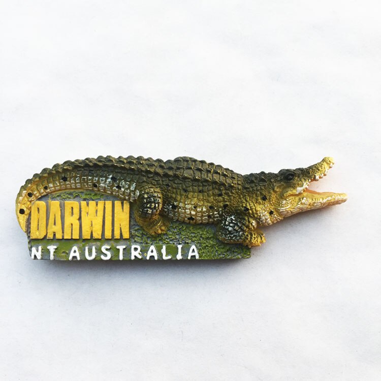Australia Northern Territory Darwin Crocodile Park Tourist Souvenir Magnetic Fridge Magnet