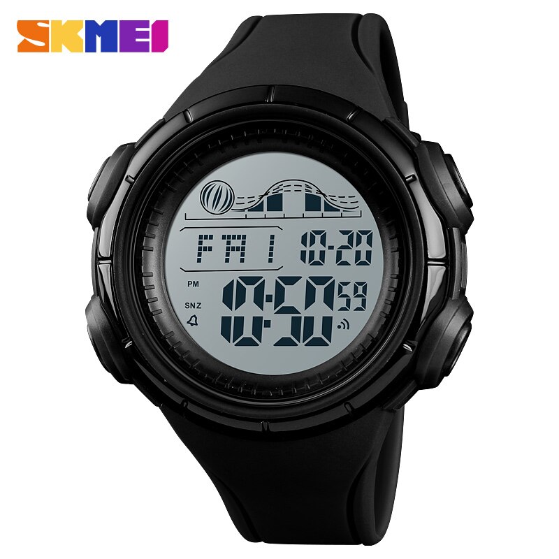 Skmei Sport Outdoor Horloge Mannen Wekker Countdown Heren Horloges Waterdichte Digitale Mannelijke Horloges Relogio Masculino 1379: Black
