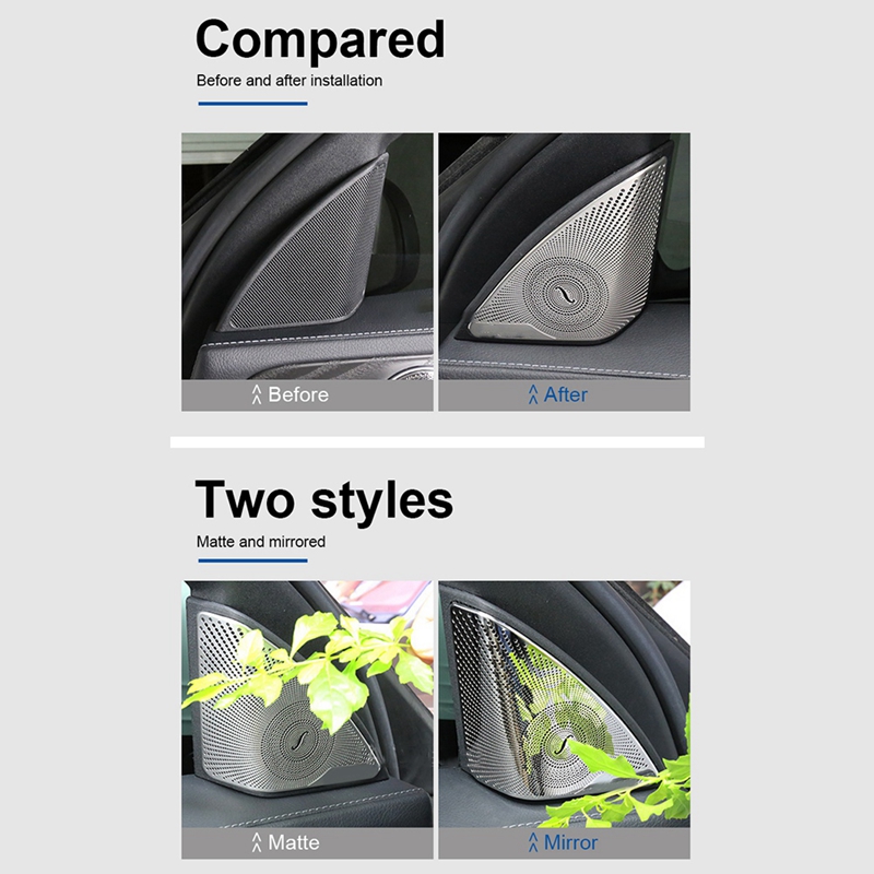 Couvercle de klaxon de fenêtre avant à Triple coins, couvercle de porte, pour mercedes-benz classe C W205 –