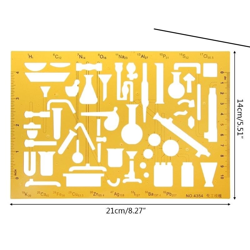 Xrhyy flödesschema symbol utarbetande mall linjal stencil mätverktyg elev skola produkt kit lab & vetenskapliga förnödenheter: 4354