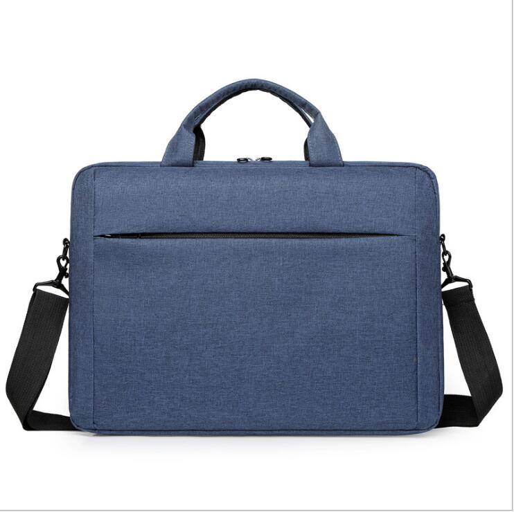 15.6- tommer notesbog messenger bag laptop taske mænd og kvinder forretning skuldertaske oxford klud kontor dokument taske: Blå