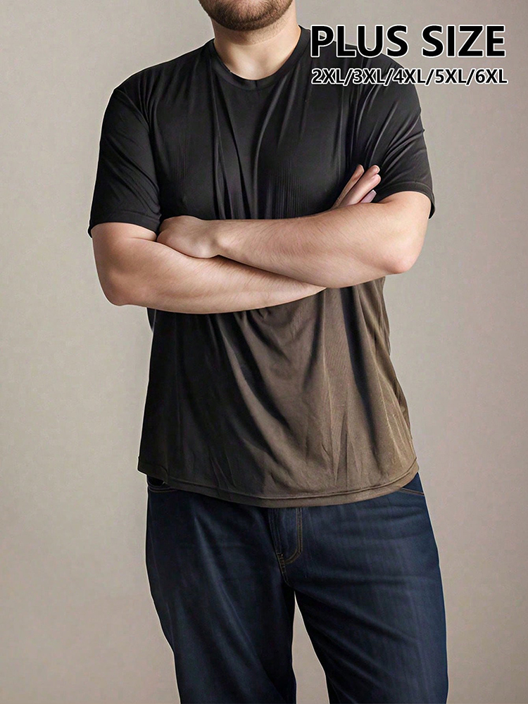 5PCS Plus T-shirt voor heren Grote en lange shirts Heren Ultralight Sneldrogend Sport T-shirt 2XL/3XL/4XL/5XL/6XL