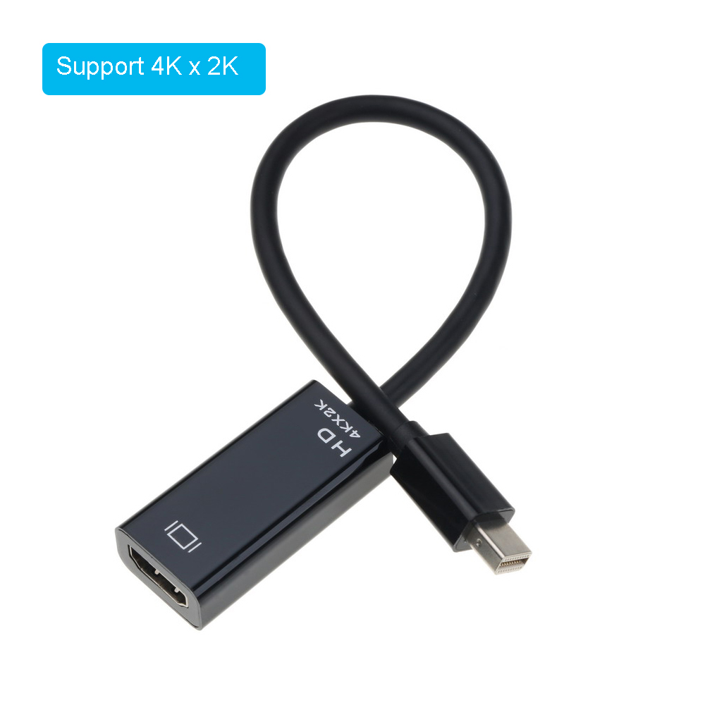 Mini DisplayPort to HDMI-compatible Adapter 4K Mini DP Cable Thunderbolt 2 Converter for MacBook Air Surface Pro 4 Thunderbolt: 4KX2K