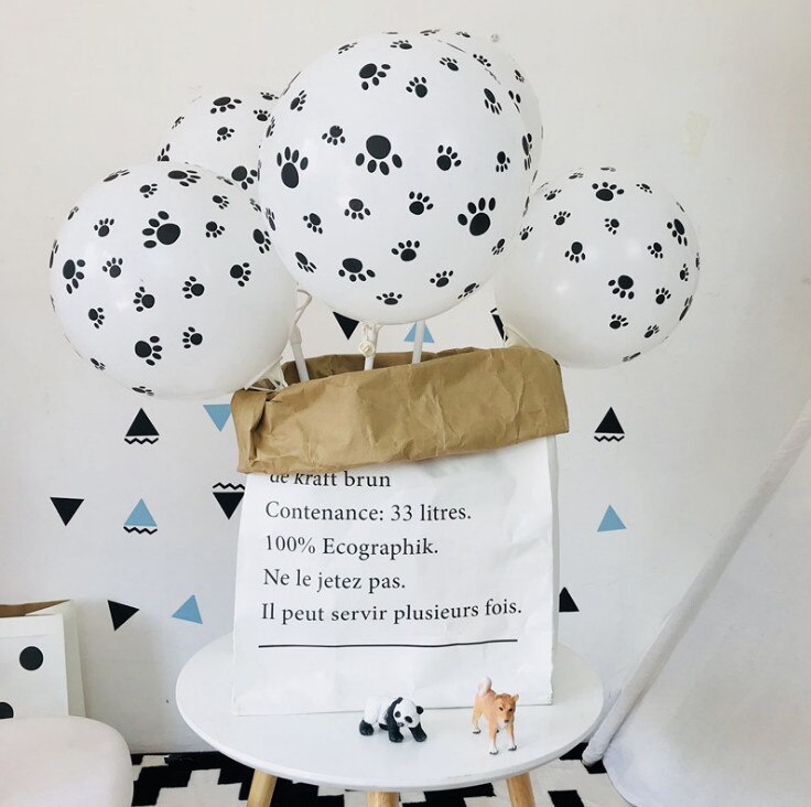 100 stks 3.2g Hond klauwen Latex Ballonnen Verjaardag Farm Thema Dier patroon Helium Party Decor