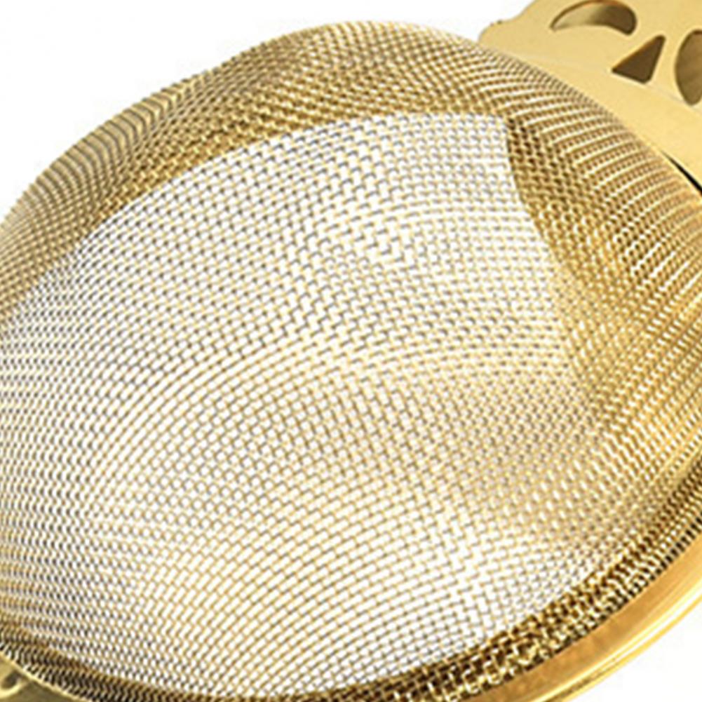 304 Stainless Steel Tea Infuser Golden/Silver Double Winged Handles Loose Leaf Tea Filter Tea Strainers Teaware Kitchen Tools