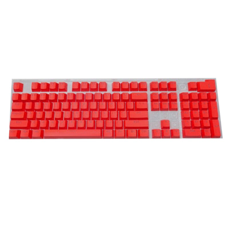 104pcs ABS Backlit Keycap OEM Profile Two-color Injection Molding Key Button for Gaming Mechanical Keyboard MX Switch: Red