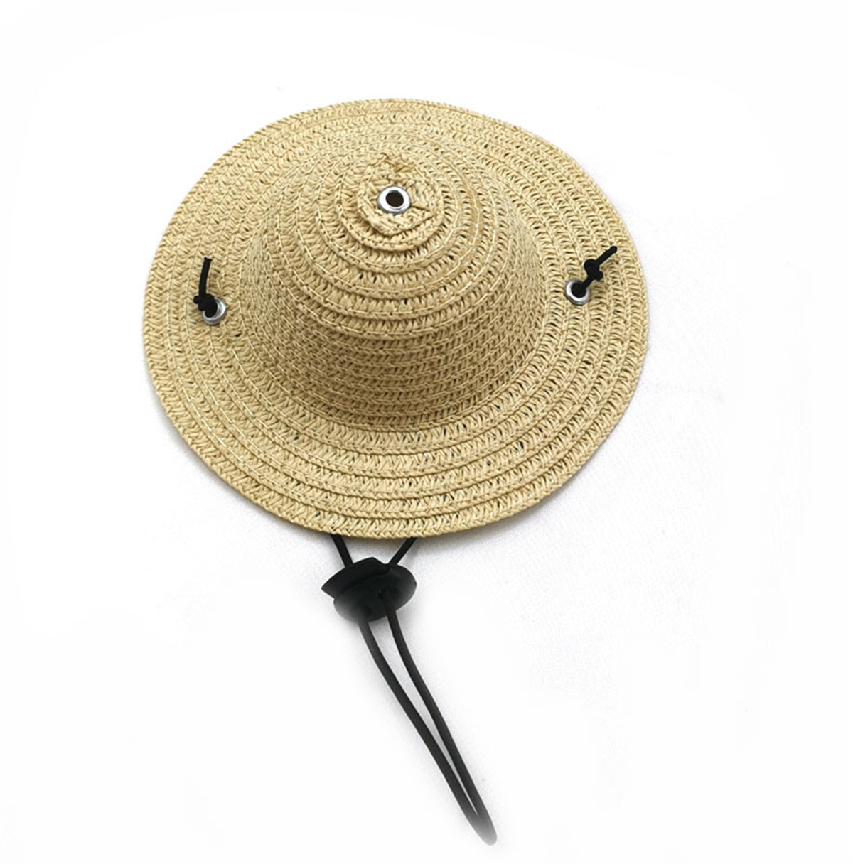 1PC Mini chiens de compagnie chapeau de paille mexicain Sombrero chat chapeau de soleil plage fête chiens Hawaii animaux de compagnie chapeaux colorés chien Costume accessoires: L / green