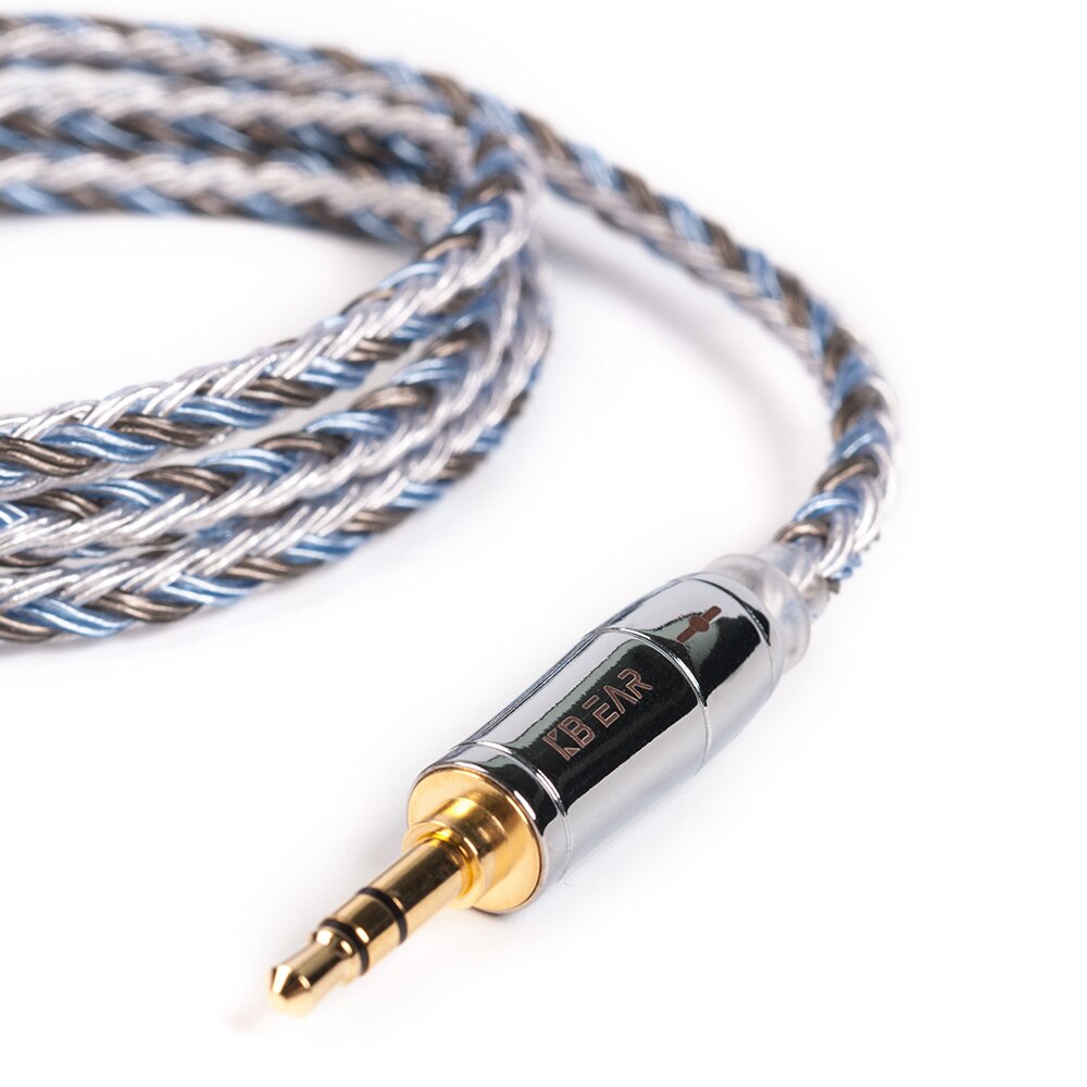 AK KBEAR-Thorough 16 Core Upgraded Silver Plated Copper Cable 2.5/3.5/4.4MM With MMCX/2pin/QDC TFZ Connector For KZ ZS10 ZSN Pro