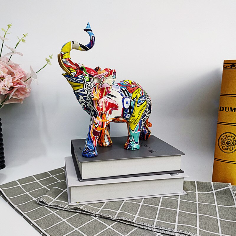 home decor dazzle elephant decoration, living room, lobby, wine cabinet table top, modern arts and crafts decoration