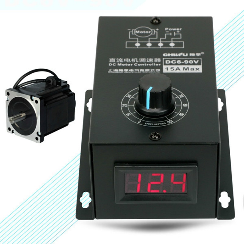 DC Motor speed controller 6v 12v 24v 36v 48v 60v 72v 90v General Purpose Correct Reversal PWM Modular 15A