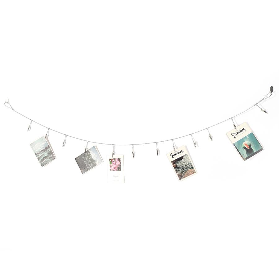 Wire Rope Photo Clip Hanging Photo Wall Decoration Memorandum Postcard Recording Postcard Hanging Clip Wall Decoration Clip