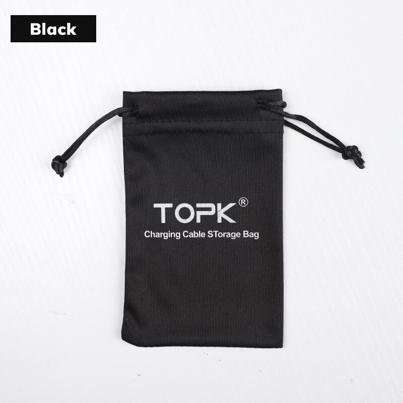 TOPK Power Bank Case Phone Pouch voor USB Lader USB Kabel Telefoon Opbergdoos Mobiele Telefoon Accessoires 100*30mm: 5 Pieces