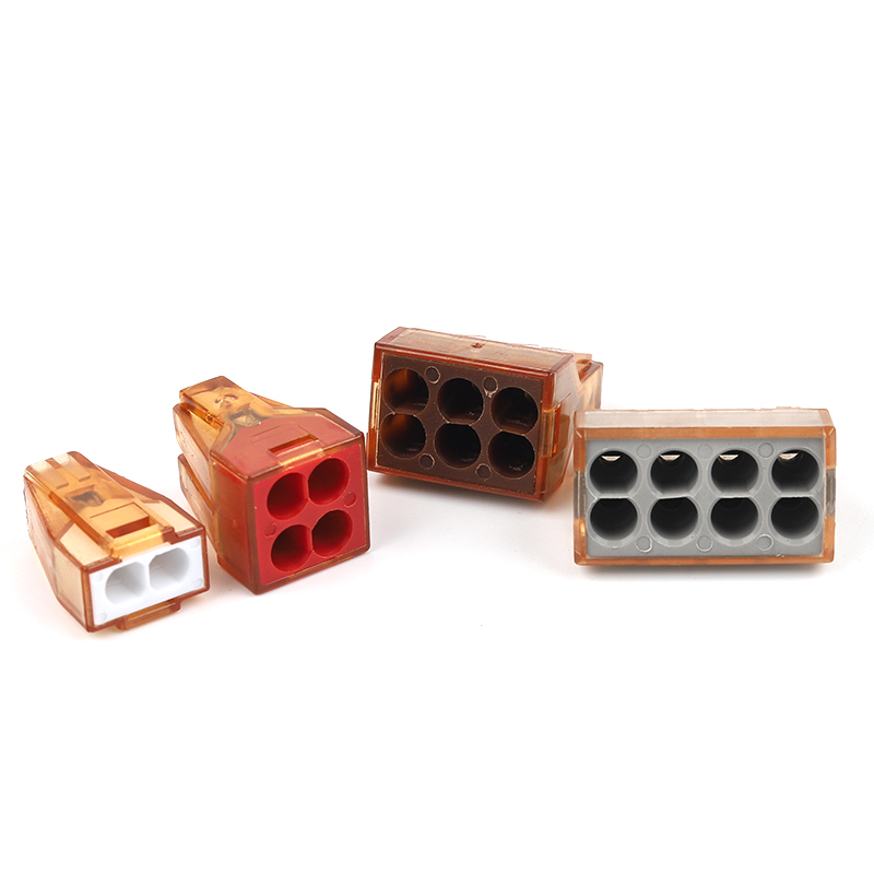 25PCS Snelle Elektrische Kabel Connectors Universele Terminals 2/4/6/8 Pin Voor Abutment aansluitdoos Led Licht Regelmatige Verbinding