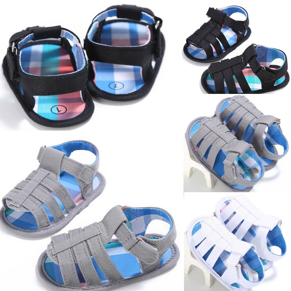 0-18M Baby Sandalen Jungen Mädchen Strand Schuhe Sommer Neugeborenen Baby Kleinkinder Hohl Sandalen Prewalker Weiche Sohle Krippe nette Schuhe