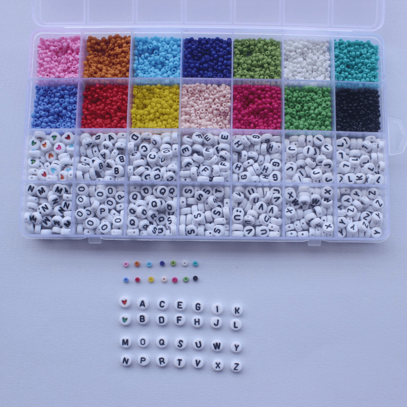 5000Pcs Beads Kit DIY acrylic letter bead set for Name Bracelets Jewelry Making and Crafts
