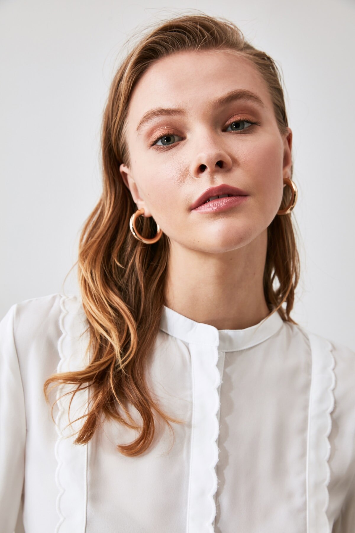 Trendyol Kraag Gedetailleerde Shirt TWOAW21GO0169