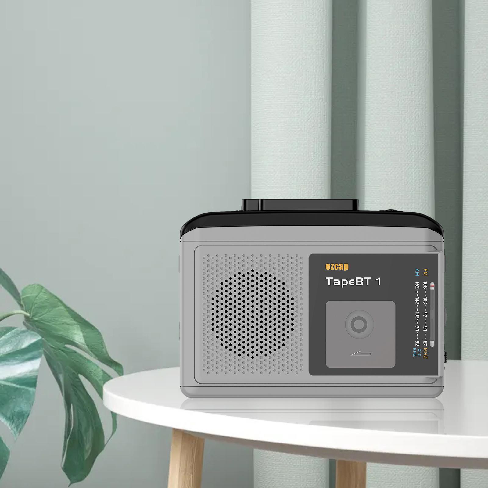 Cassette Player Built-In Speaker Earphone Music Tape Player AM/FM Radio