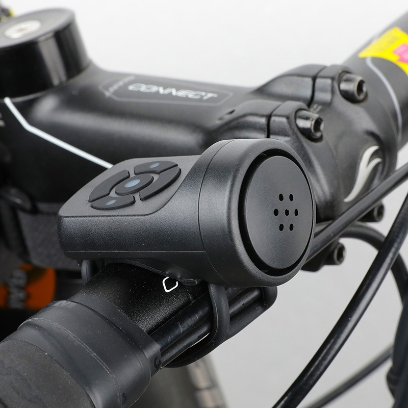 USB-Lade Fahrrad elektrische Glocke Motorrad Hupe 4-Modus Mountainbike Glocke Fahrrad Diebstahlalarm Hupe Fahrradzubehör