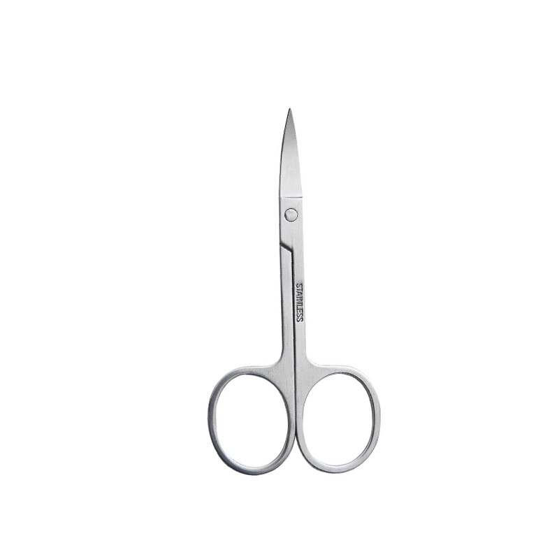 Nose hair scissors men's stainless steel safety manual nose hair trimmer women's eyebrow trimming small scissors: Eyebrow blade