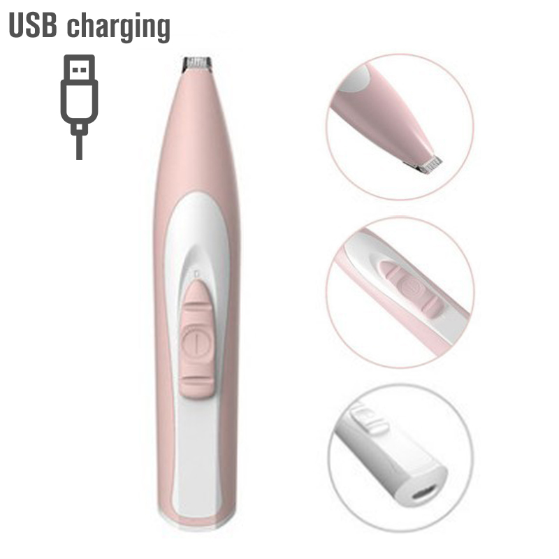 Tondeuse professionnelle à faible bruit pour chiens et chats, Kit de toilettage pour petits chiens et chats: Red USB