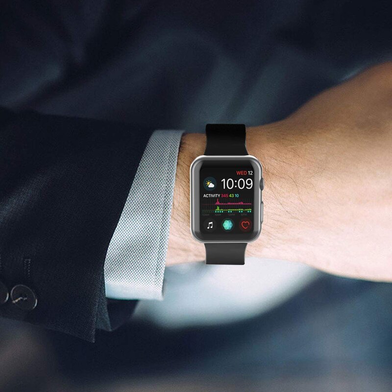Kotelo apple watch -sarjalle 5/4/3/2/1 näytönsuoja 38mm 40mm 42mm 44mm yleissuojakotelo tpu kirkas ultraohut kansi